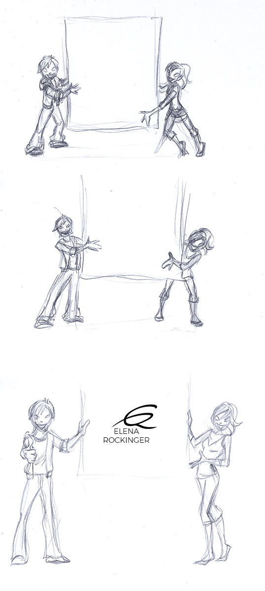 Character Design — Archive 01 Character Design Elena Rockinger Poses 01 S