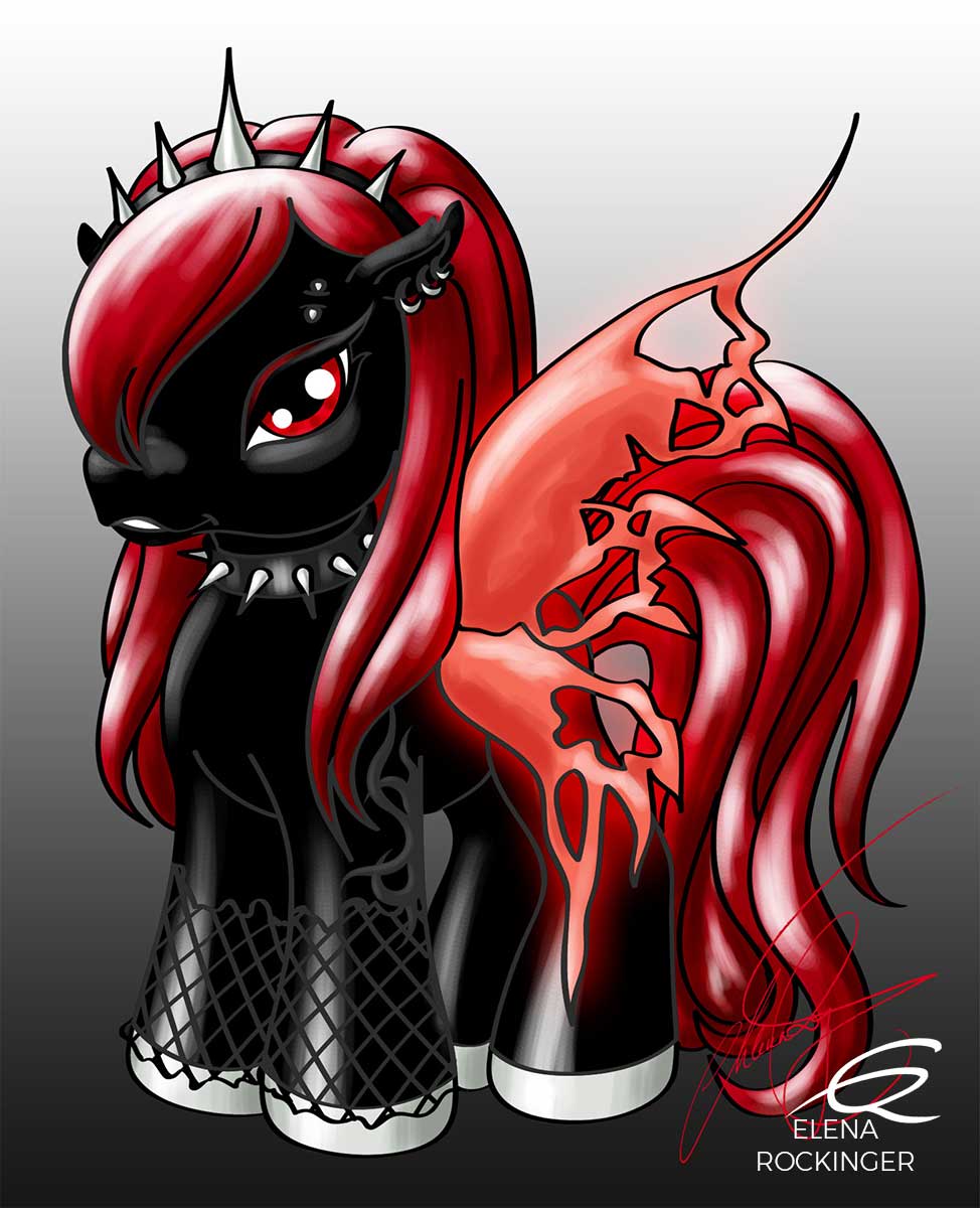 01 Filly Illustration Sideproject Fun Elena Rockinger Metal S