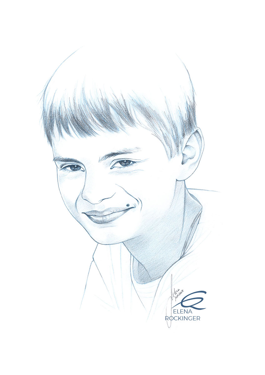 01 Portrait Illustration Pencil Elena Rockinger Lutz S