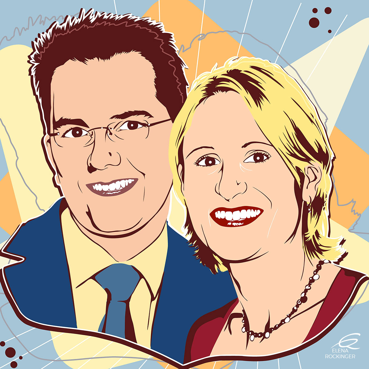 01 Portrait Illustration Pop Art Elena Rockinger Backbeat 01 S