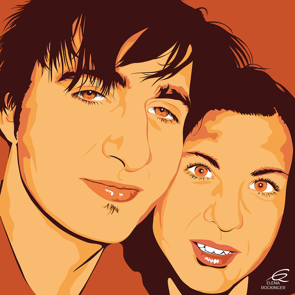 01 Portrait Illustration Pop Art Elena Rockinger Lounge 01 S