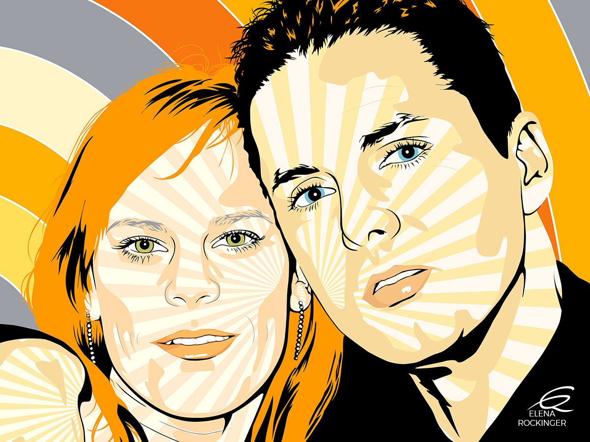 01 Portrait Illustration Pop Art Elena Rockinger Neo Pop 01 S