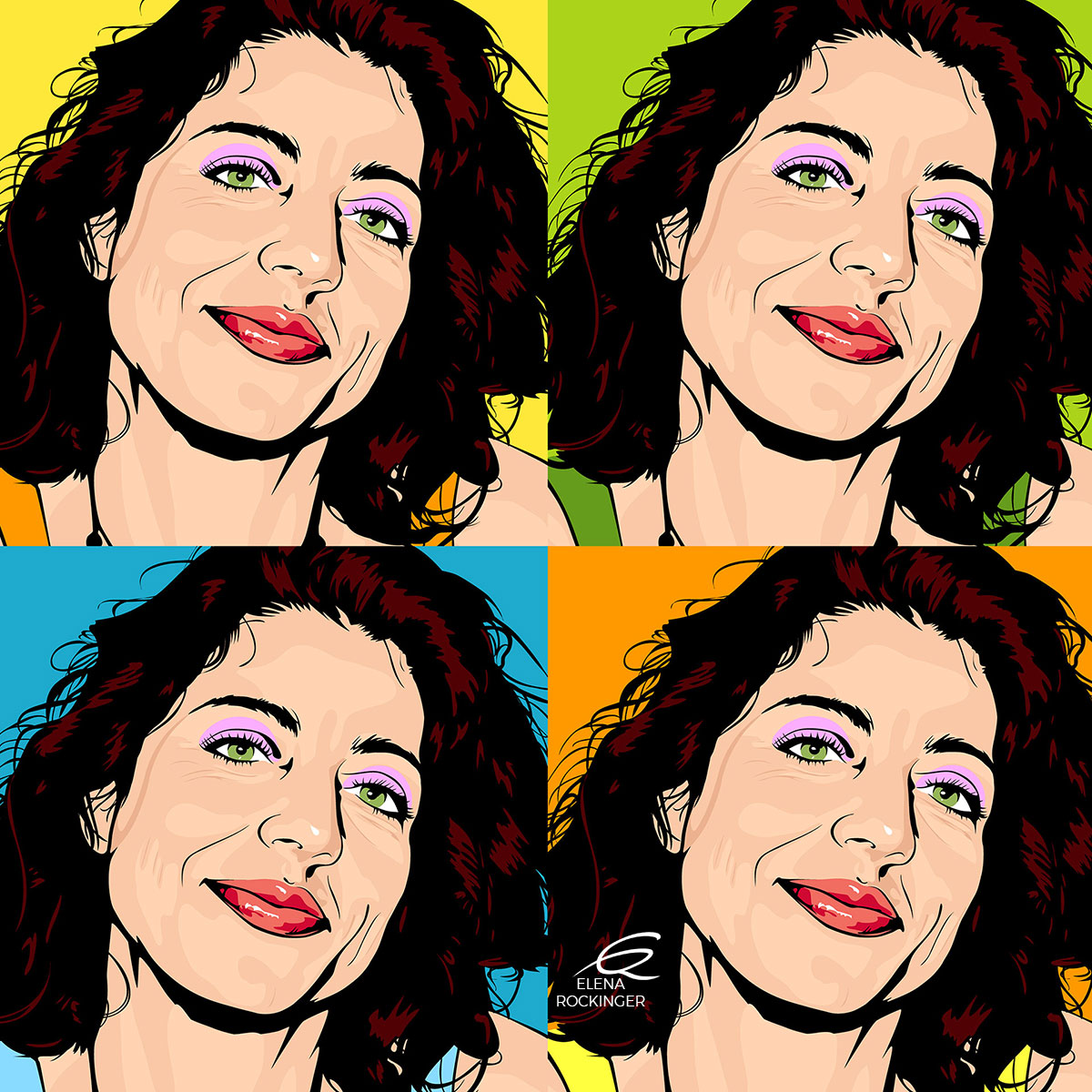 01 Portrait Illustration Pop Art Elena Rockinger Warhol 01 S