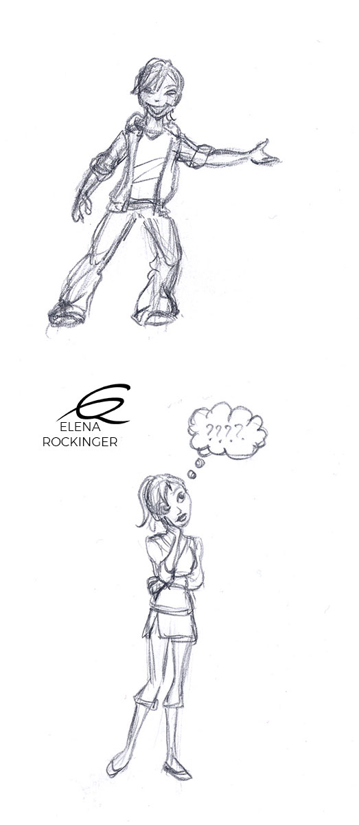 Character Design — Archive 02 Character Design Elena Rockinger Poses 02 S