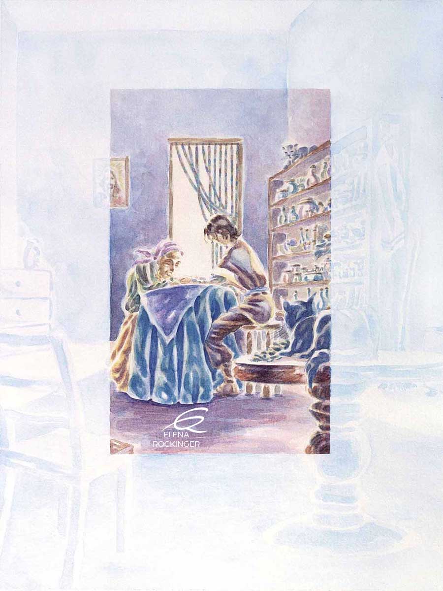 02 Illustration Book Water Colour Elena Rockinger Alchemist The Gipsy S