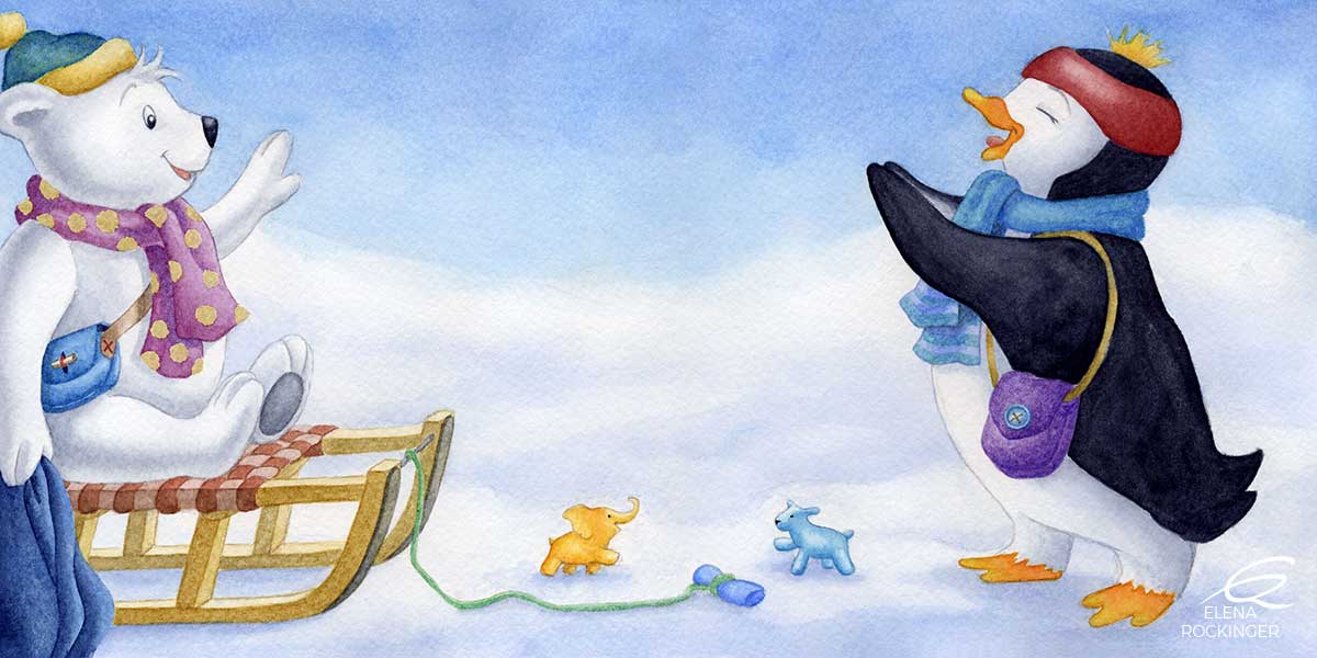 02 Illustration Picture Book Water Colour Elena Rockinger Bibu Peppi 02 S