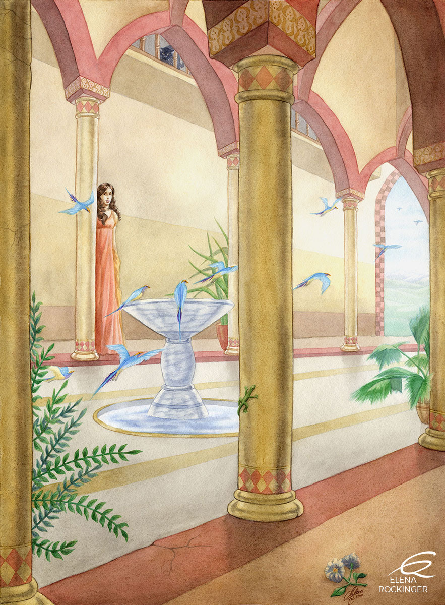 02 Painting Watercolour Turqouise Birds S 1