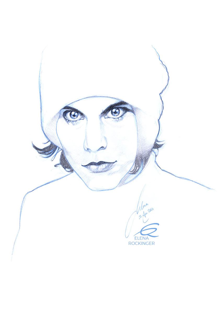 02 Portrait Illustration Graphite Elena Rockinger Ville 02 S