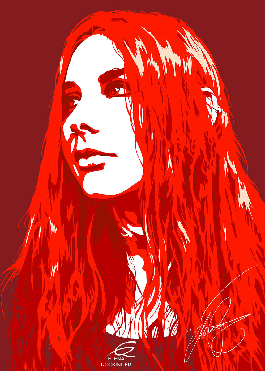 02 Portrait Illustration Pop Art Elena Rockinger Caro S