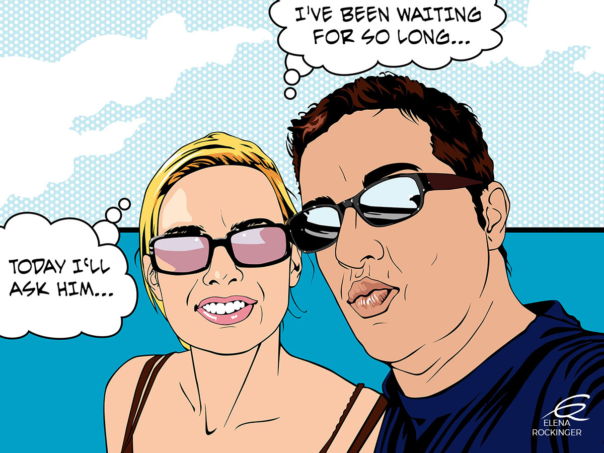 02 Portrait Illustration Pop Art Elena Rockinger Lichtenstein 02 S