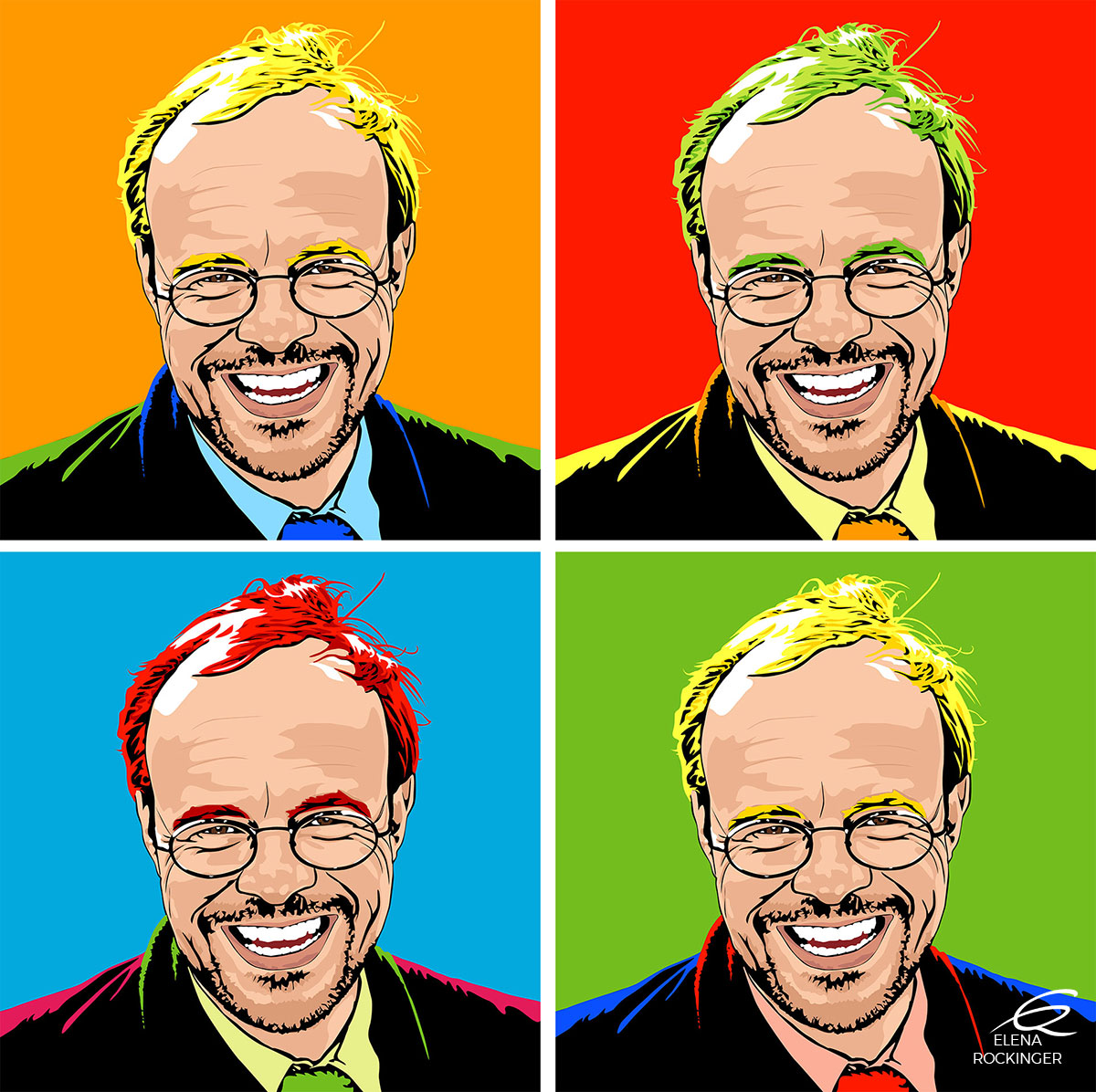 02 Portrait Illustration Pop Art Elena Rockinger Warhol 02 S