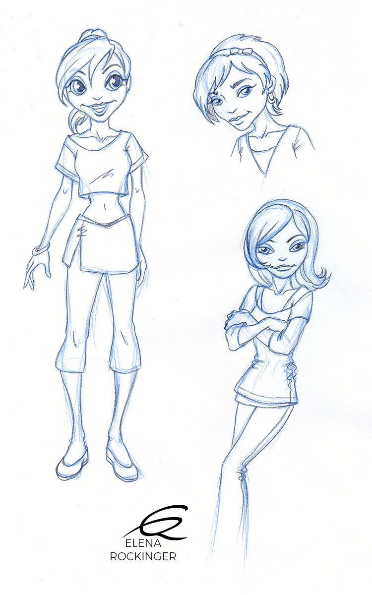 Character Design — Archive 03 Character Design Elena Rockinger Girl 01 S