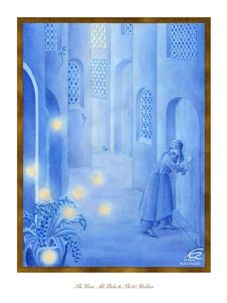 03 Illustration Book Water Colour Elena Rockinger Ali Baba 03 S
