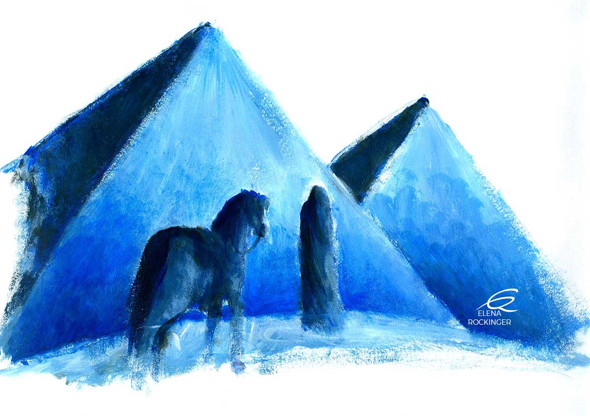 03 Painting Acrylics Paper Elena Rockinger Pyramids S