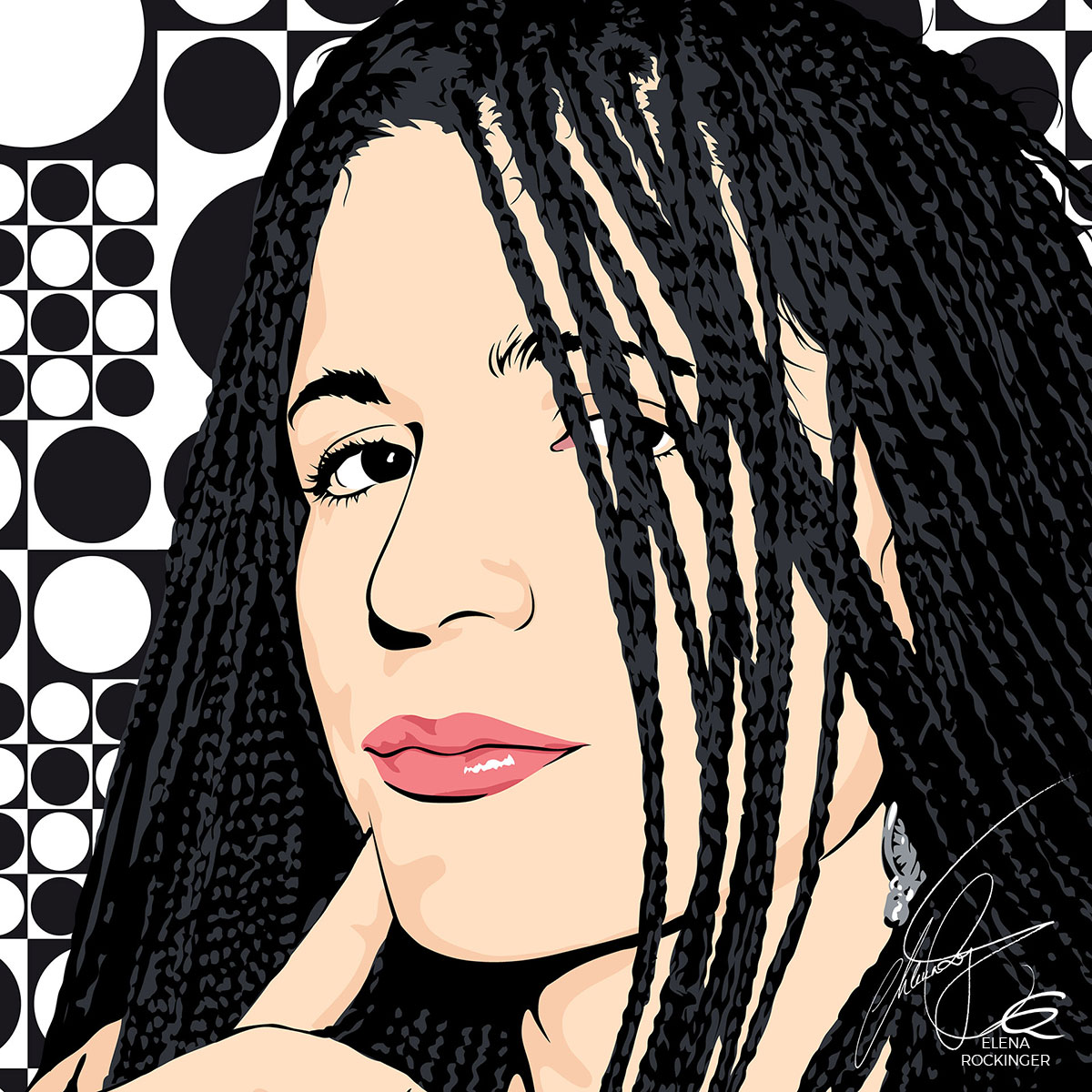 03 Portrait Illustration Pop Art Elena Rockinger Retro 03 S