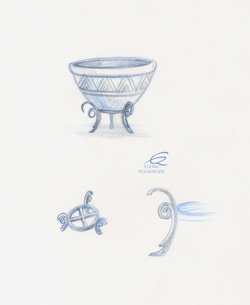 04 Drawing Live Blue Pencil Elena Rockinger Turkish Pot S