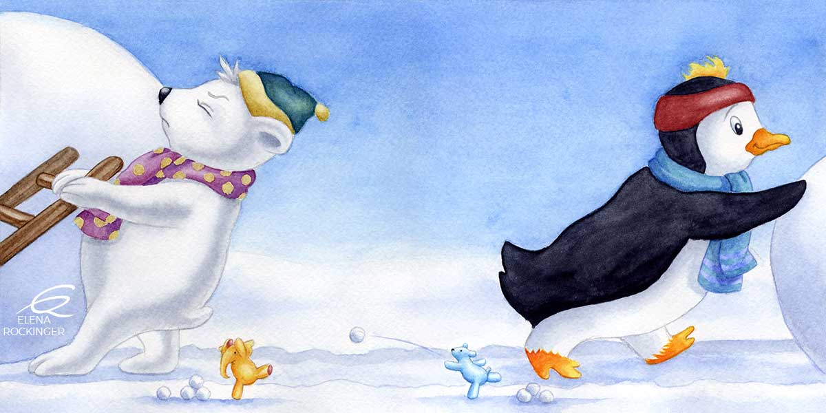 04 Illustration Picture Book Water Colour Elena Rockinger Bibu Peppi 04 S