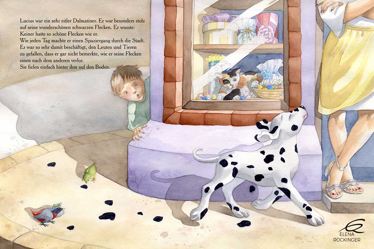 04 Illustration Picture Book Water Colour Elena Rockinger Dalmatian T 04 S