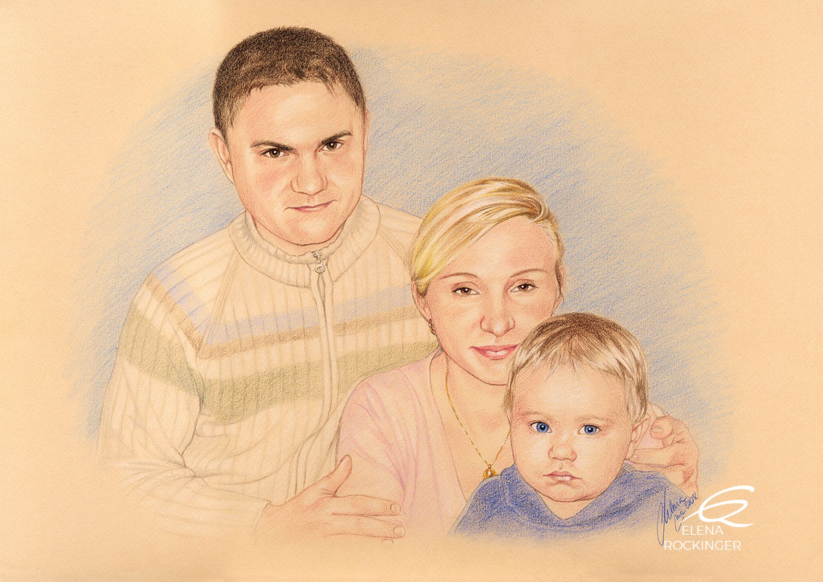 04 Portrait Illustration Pencil Elena Rockinger Herbst S