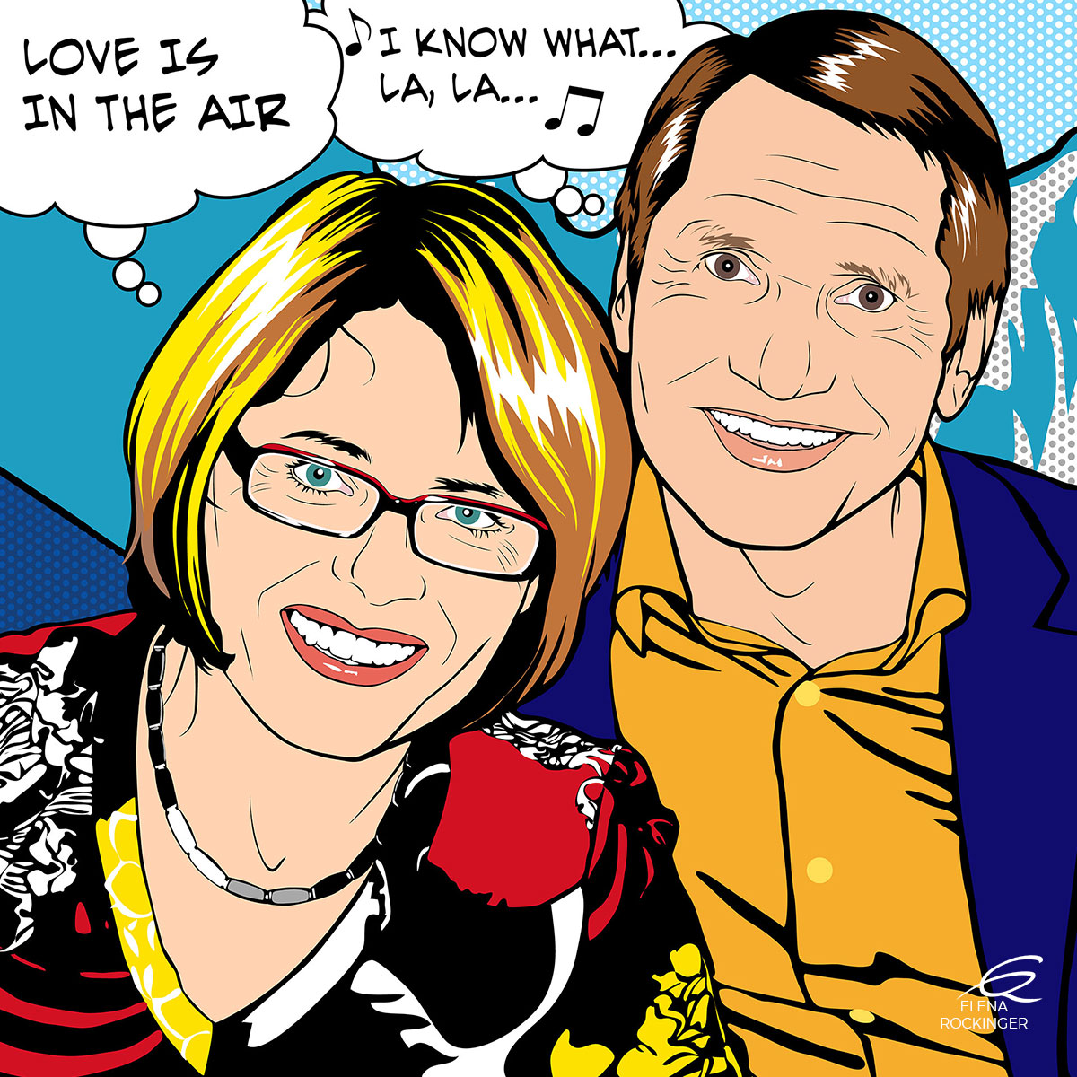 04 Portrait Illustration Pop Art Elena Rockinger Lichtenstein 04 S