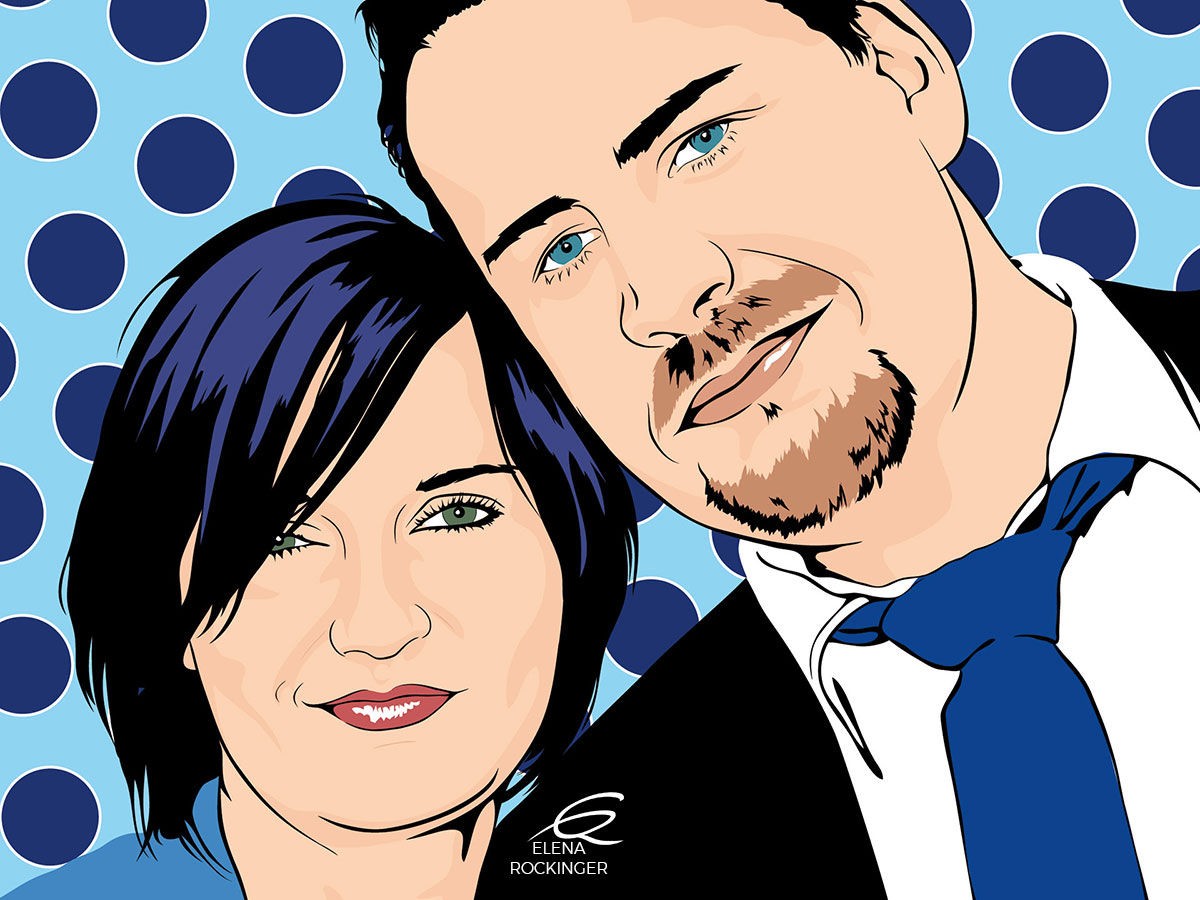 04 Portrait Illustration Pop Art Elena Rockinger Neo Pop 04 S