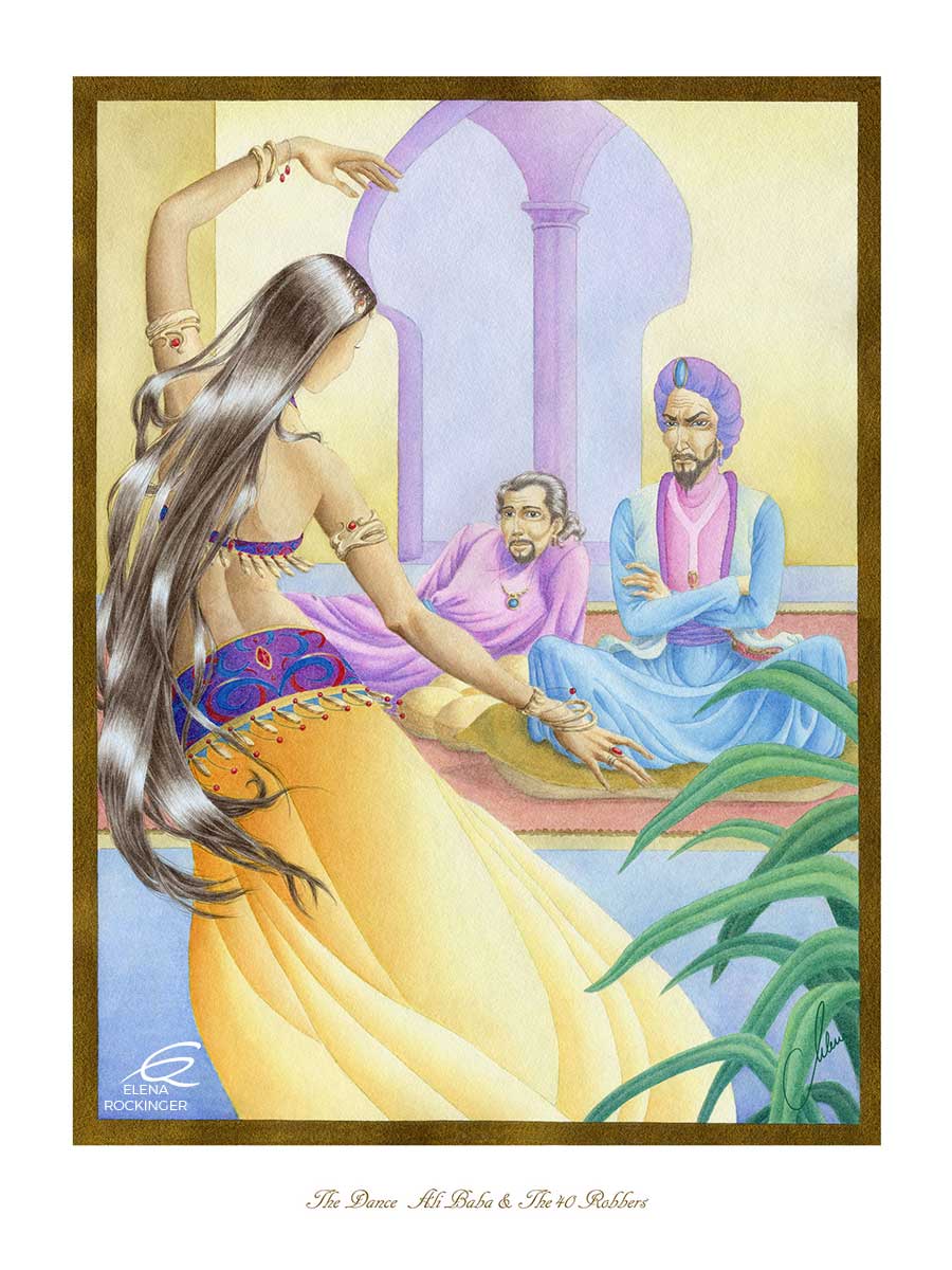 05 Illustration Book Water Colour Elena Rockinger Ali Baba 05 S