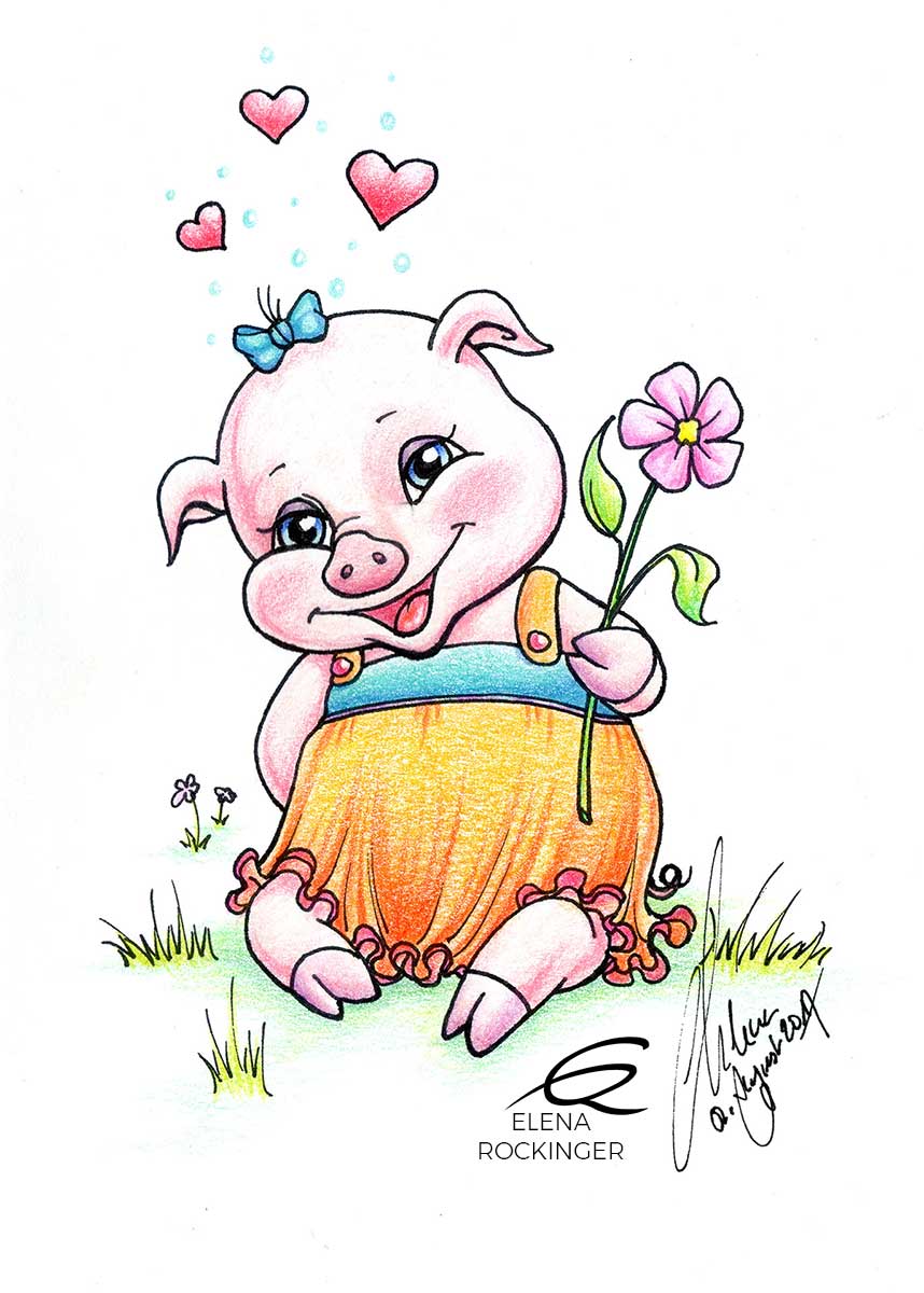 05 Illustration Kids Digital Elena Rockinger Piggy S