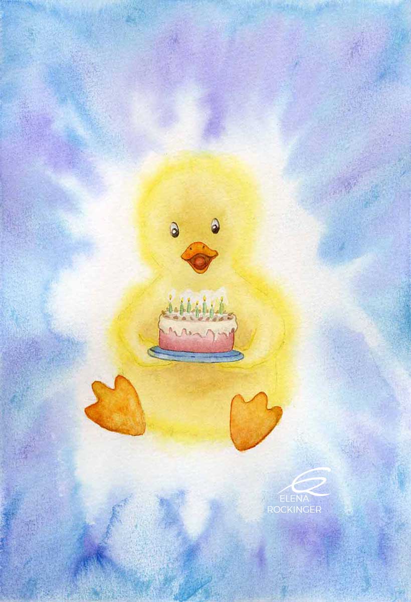 05 Illustration Kids Water Colour Elena Rockinger Birthday S