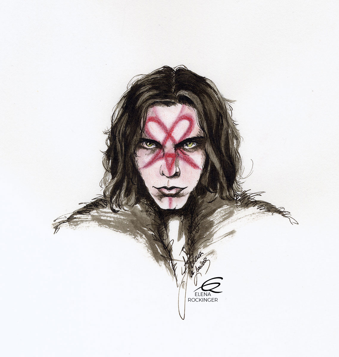 05 Portrait Illustration Graphite Elena Rockinger Ville 05 S