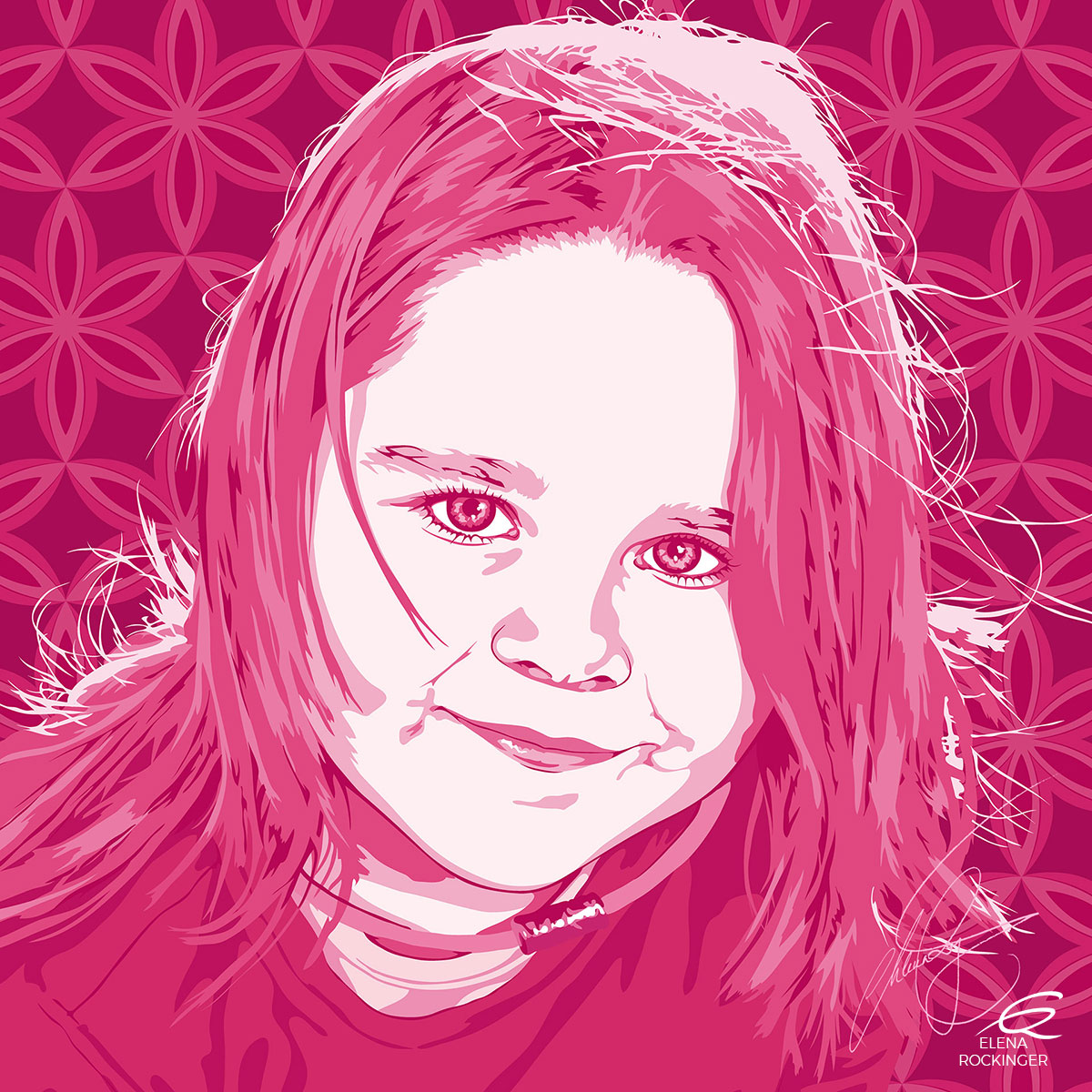 05 Portrait Illustration Pop Art Elena Rockinger Retro 05 S