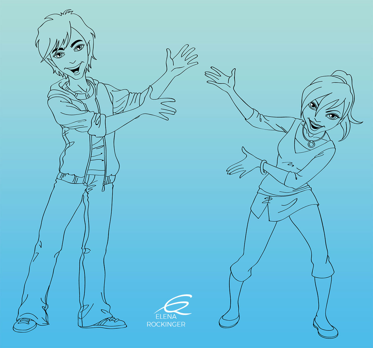 Character Design — Archive 06 Character Design Elena Rockinger Girl Boy 02 S