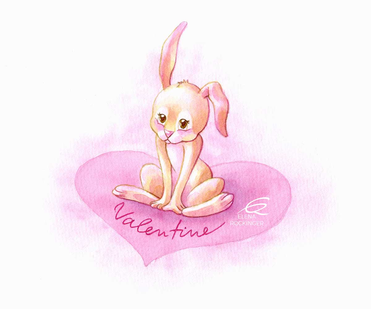 06 Illustration Kids Water Colour Elena Rockinger Rabbit S
