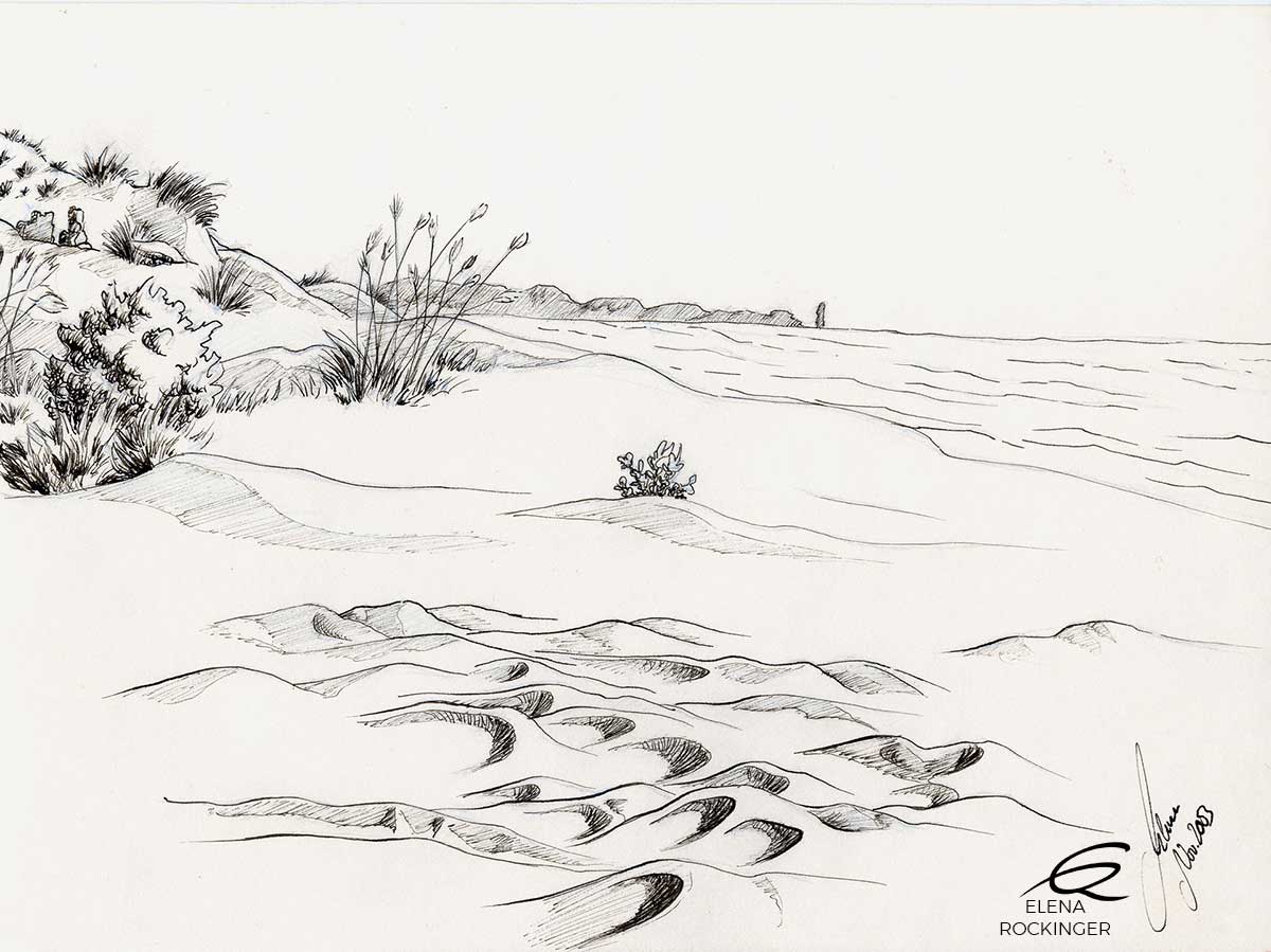 06 Illustration Sketch Drawing Ink Turkish Beach 03 S