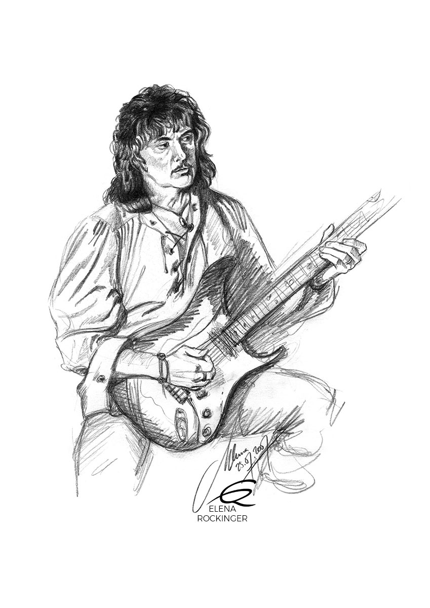 06 Portrait Graphite Music Elena Rockinger Ritchie Blackmore S