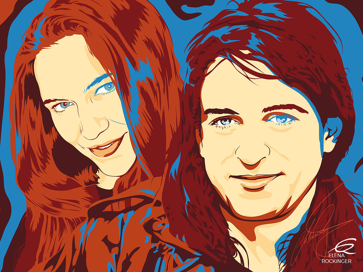 06 Portrait Illustration Pop Art Elena Rockinger Lounge 06 S