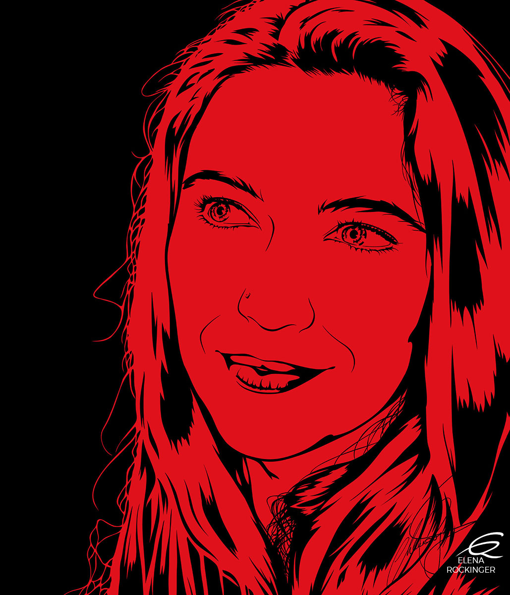 06 Portrait Illustration Pop Art Elena Rockinger Miller 06 S