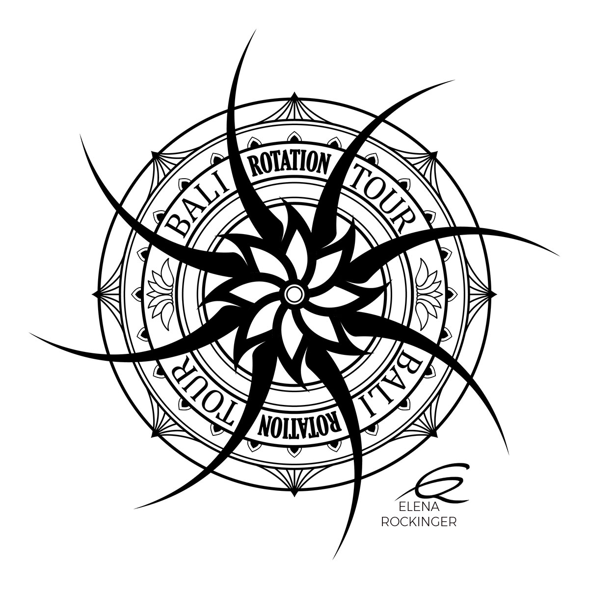 07 Logo Design Elena Rockinger Bali Rotation Tours S