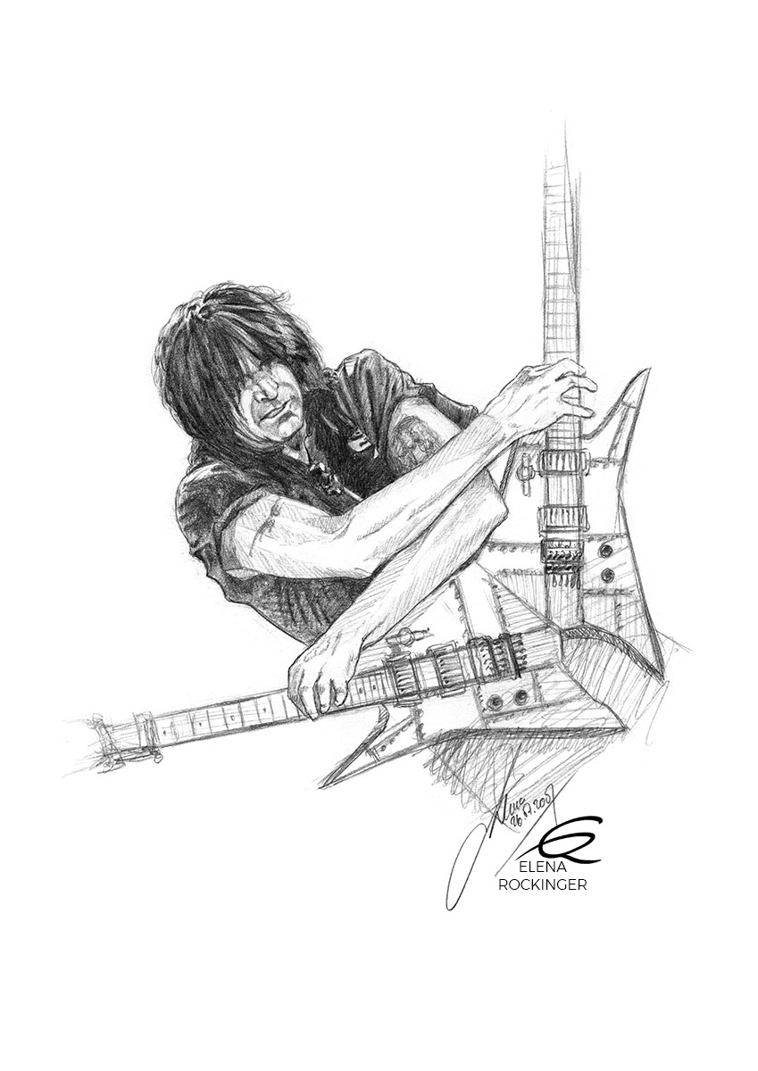 07 Portrait Graphite Music Elena Rockinger Michael Angelo Batio S