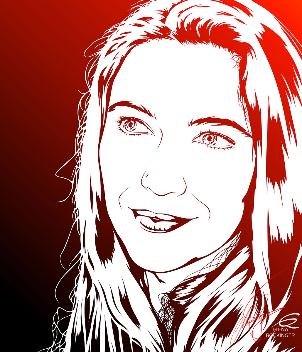 07 Portrait Illustration Pop Art Elena Rockinger Miller 07 S