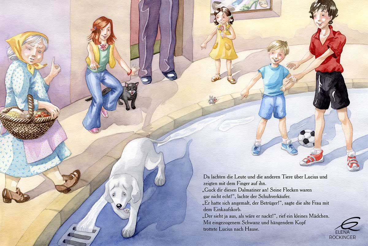 08 Illustration Picture Book Water Colour Elena Rockinger Dalmatian T 08 S