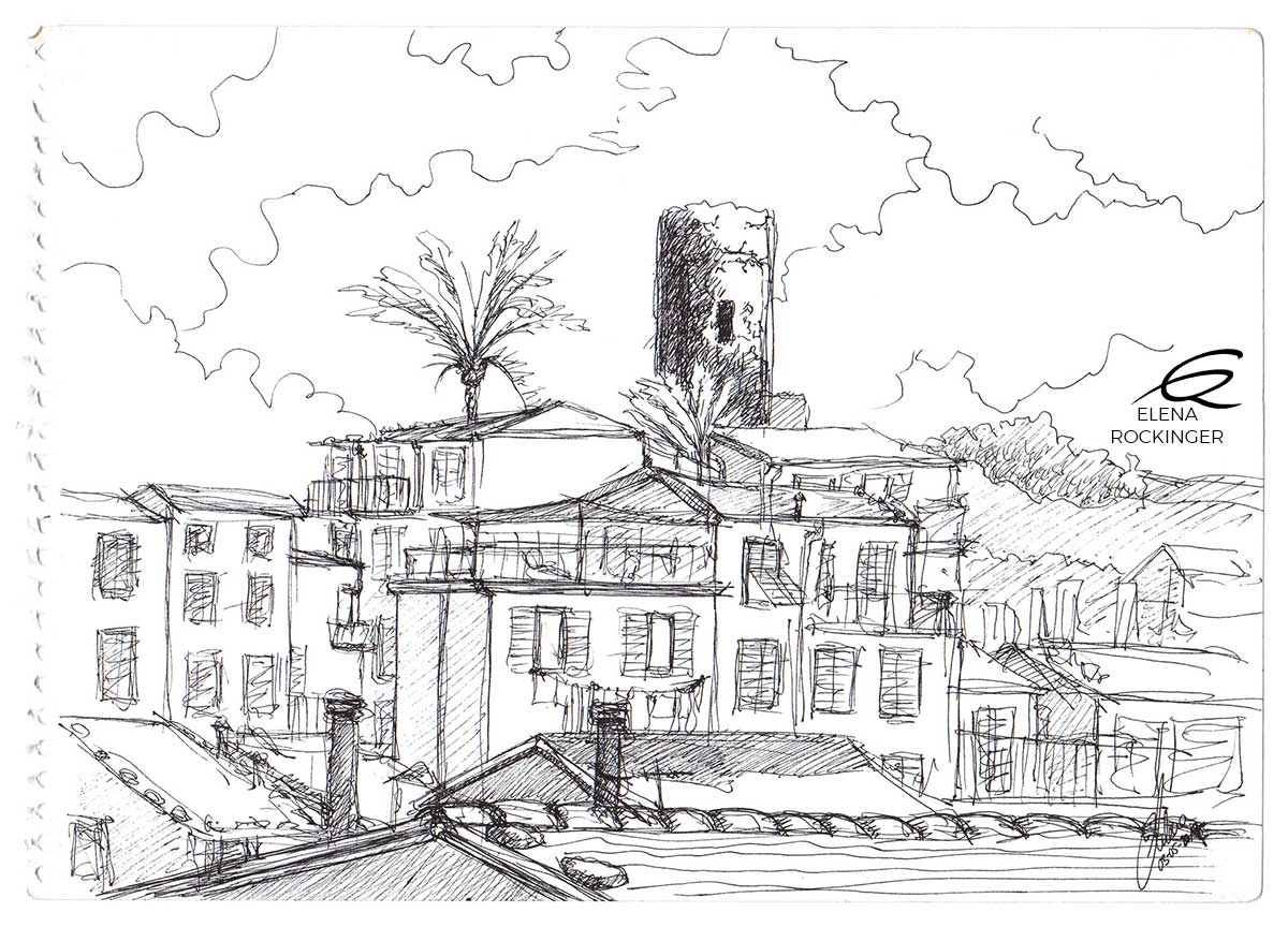 08 Illustration Sketch Drawing Ink Italy Liguria Vernazza 01 S