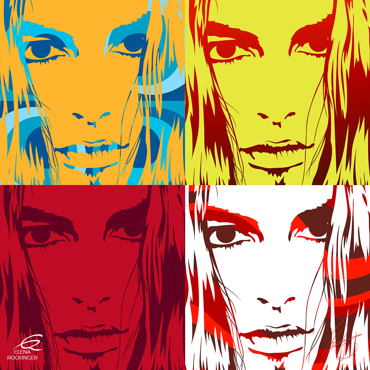 08 Portrait Illustration Pop Art Elena Rockinger Neo Pop 08 S