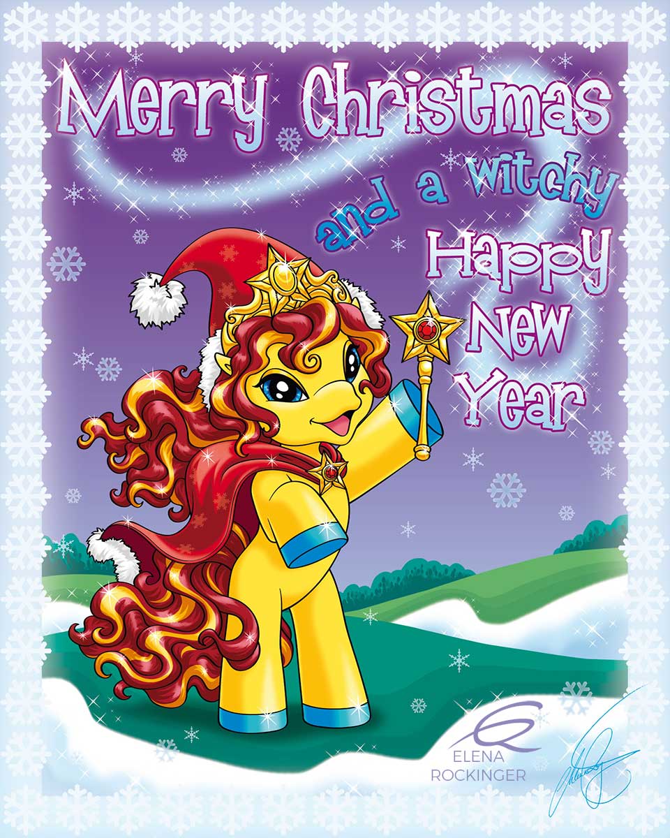 09 Filly Illustration Sideproject Fun Elena Rockinger Xmas Witchy S