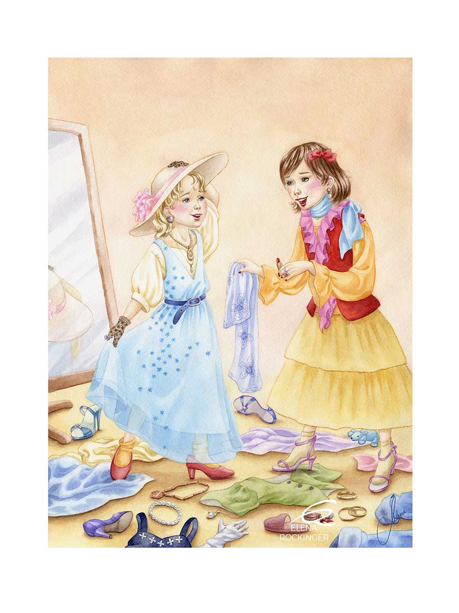 09 Illustration Kids Water Colour Elena Rockinger Disguise S