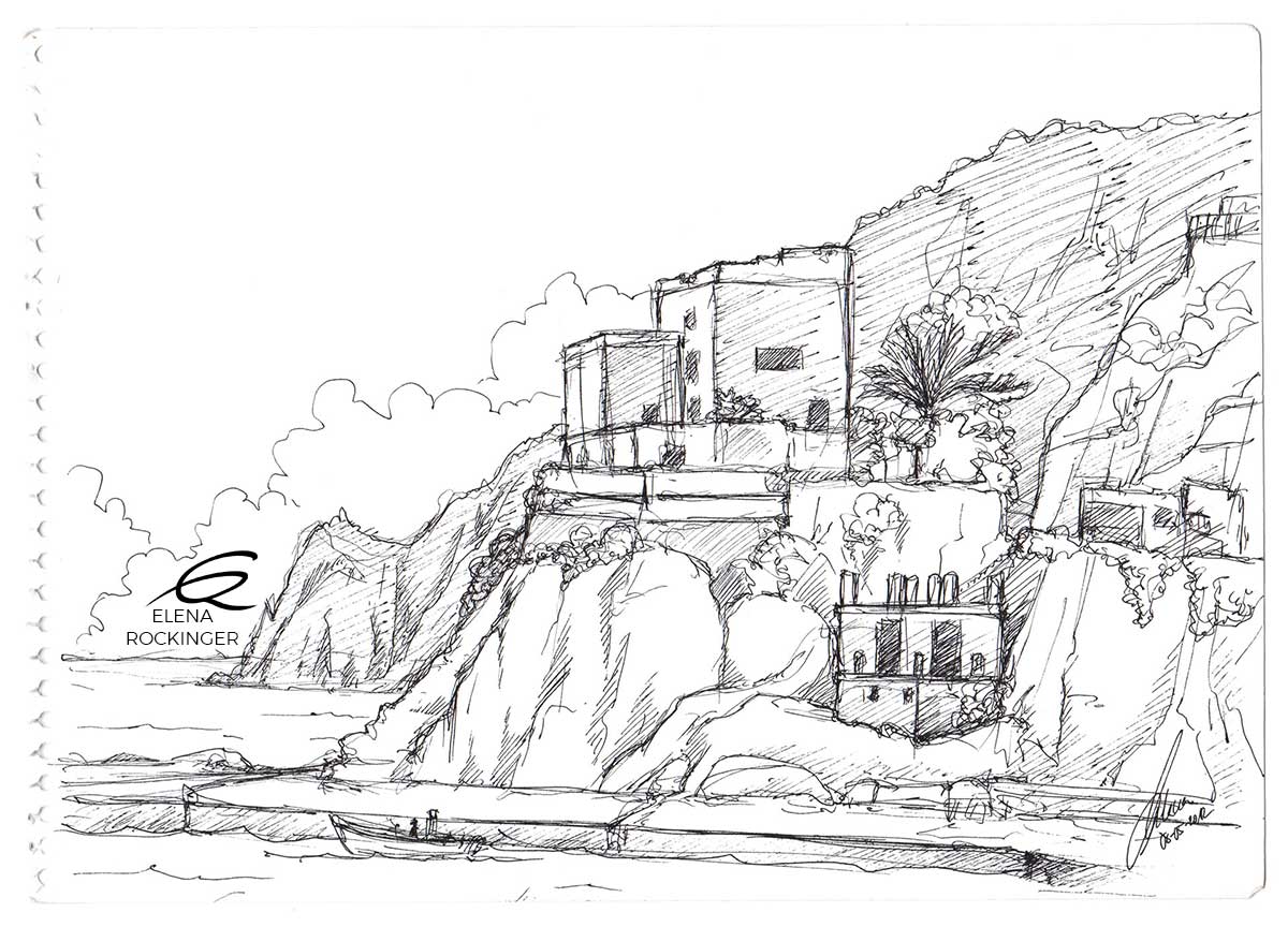 09 Illustration Sketch Drawing Ink Italy Liguria Monterosso 02 S