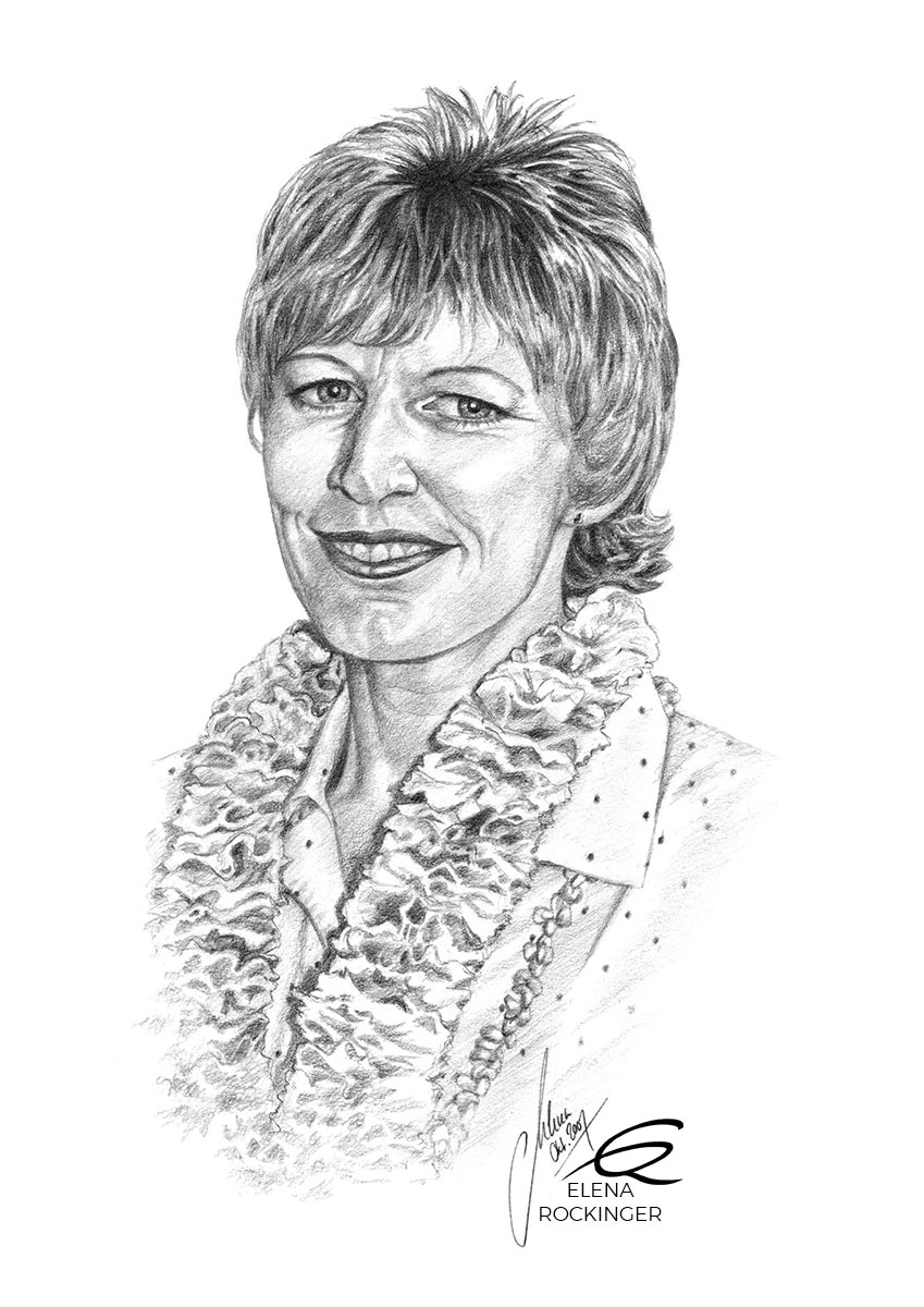 09 Portrait Illustration Graphite Elena Rockinger Christel S