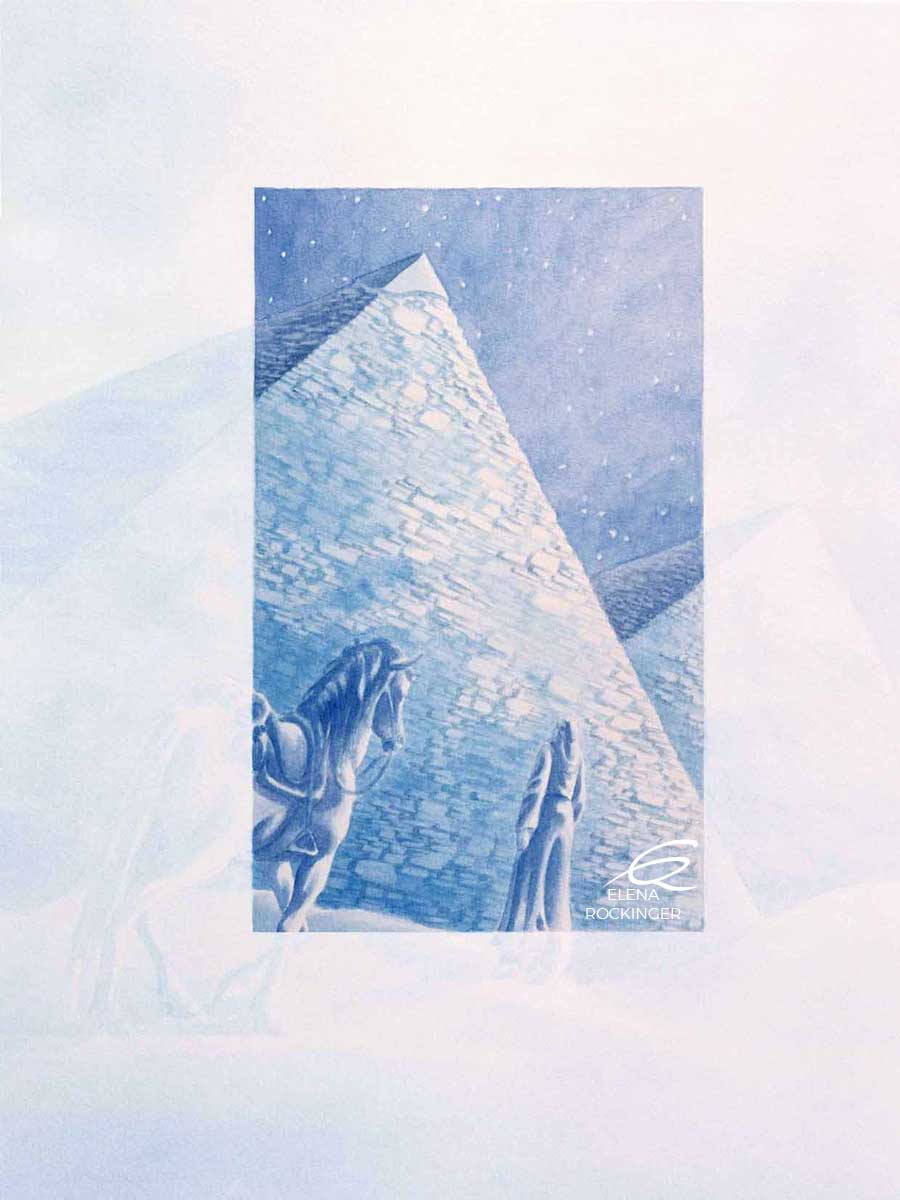 11 Illustration Book Water Colour Elena Rockinger Alchemist The Pyramids S