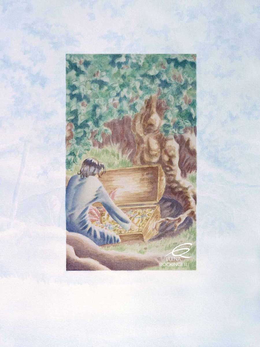 12 Illustration Book Water Colour Elena Rockinger Alchemist The Treasure S