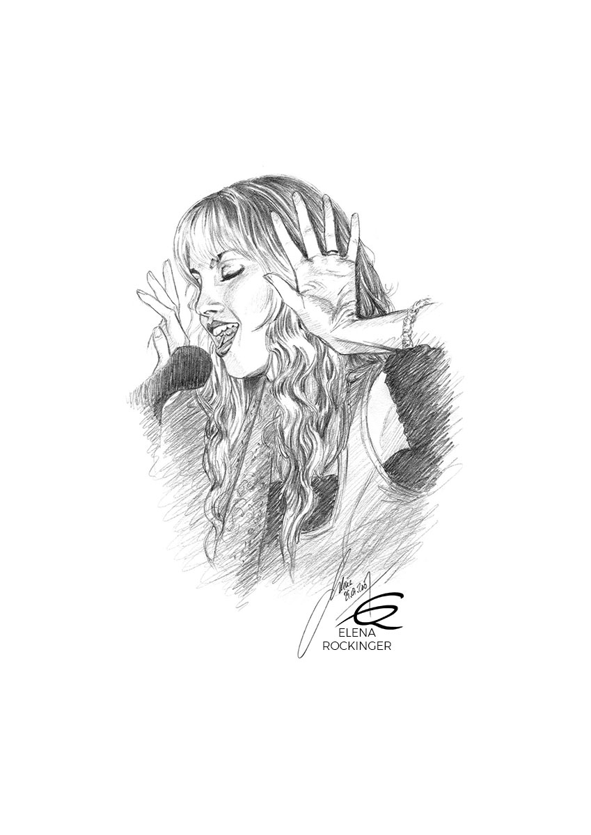 12 Portrait Graphite Music Elena Rockinger Candice Night S