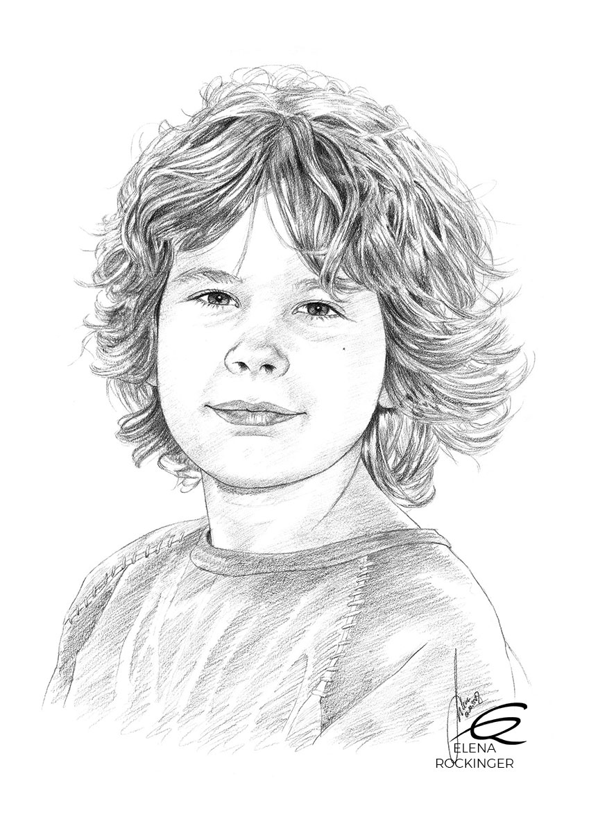 14 Portrait Illustration Graphite Elena Rockinger Zacchary S